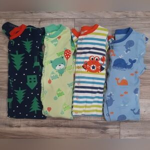 Set of 4 baby sleeper pajamas Pekkle Baby Gap 12-18 months